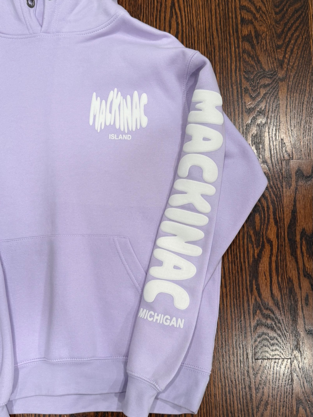 Mackinac Island Lavender Hooded Sweatshirt - Size S - Picture 2 of 7